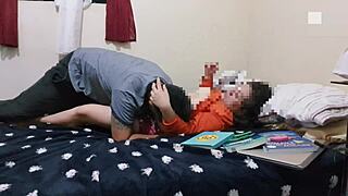 Uncle and niece get dirty in cheating hairy affair