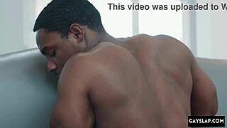 gay black stud with big dick goes hard