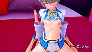 yoichi fucks neko femboy hard in gay animation