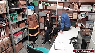 Skinny Babe Fucked Hard By Security Officer