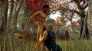 Stan and Jonathan have a hot gay experience in the woods