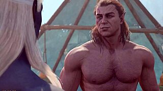 baldurs gate 3 naked playthrough halsin romance gay sex scene no mods