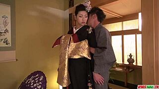 Milf Strips Kimono for Big Dick in Hardcore Japanese Cosplay Action