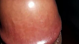 Homemade Amateur Handjob Makes Black Cock Cum Hard