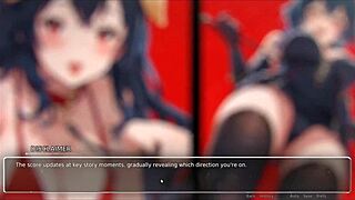 blurring walls romance hentai game ep 1 girlfriend exposes perfect ass on street