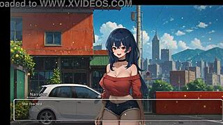blurring walls romance hentai game ep 1 girlfriend exposes perfect ass on street