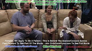 I’m so nervous about Angel Santana’s 1st gyno exam caught on hidden camera with Doctor Tampa.