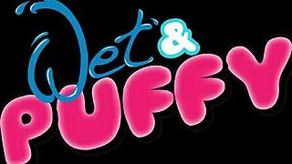 big boob shaking caught on close-up while teen brunette fingers herself