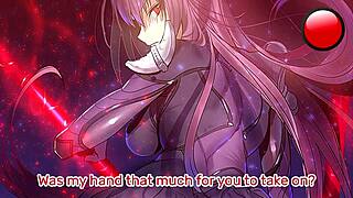 Scathach's Femdom Edging in Hentai JOI POV Stamina Training