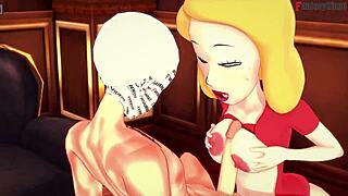 Beth Smith in a wild fantasy sex scene with Rick, blending innocence and hardcore action.