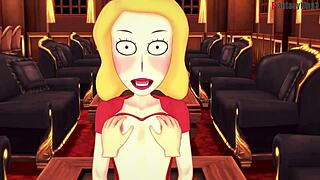 Beth Smith in a wild fantasy sex scene with Rick, blending innocence and hardcore action.