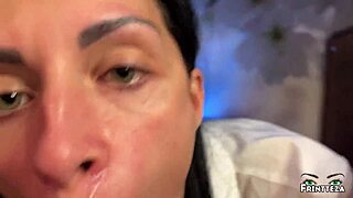 Skinny Russian Whore Rides Dick for Facial