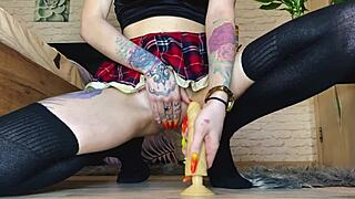 Damn, This Russian Bitch Takes a Huge Dick in Her Tight Ass