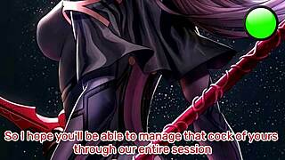 Scathach's Femdom Edging in Hentai JOI POV Stamina Training