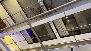 Muscular Bodybuilder Assfucks Gay Group in Machine Threesome!