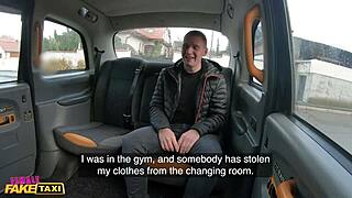 female fake taxi driver with big boobs bangs customer hard. damn, what a ride! 😜