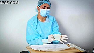 Medical glove fetish ASMR session with Dominafire, so kinky! 😘