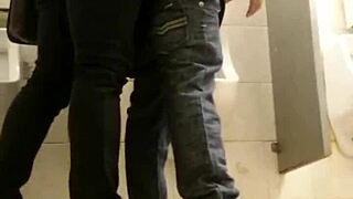 Hot gay sex happening in the toilet right now 🔥