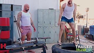 Daddy Drew Sebastian barebacks bottom Cole Connor.