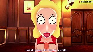 Beth Smith in a wild fantasy sex scene with Rick, blending innocence and hardcore action.