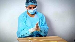 Medical glove fetish ASMR session with Dominafire, so kinky! 😘