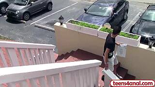 teen virgin gets gaping anal from neighbor with vibrator