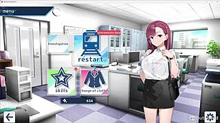 the awakening of suffering unfolds in a cartoon game world with anime hentai elements.