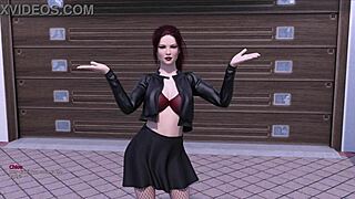 3D animated porn with a red-haired football star