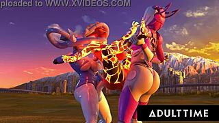 Join Futa Sentai Squad for big titty femdom action