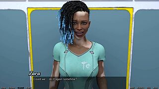 Wow! Black Virgin in Space Wants Cum in Her Mouth!