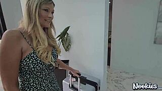 ellie tay, this hot blonde milf, stops by for some pov fucking at the crib
