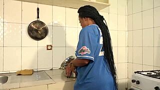 surprise kitchen bang with neighbors lulu vroumette and chris ramirez