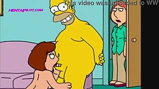 Uncensored cartoon sex: The Simpsons & American Dad porn parody compilation