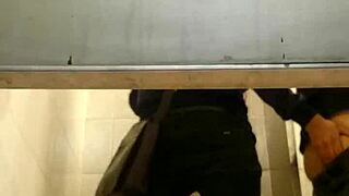 Hot gay sex happening in the toilet right now 🔥