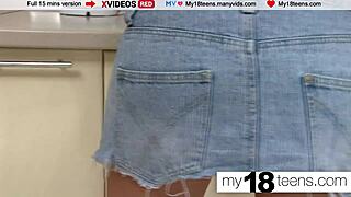 Blonde teen uses sex toy for hot solo orgasm 😍