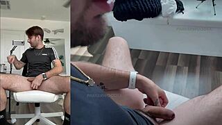 trying my new xspacecup xt5 auto-stroker toy for first time, oops!