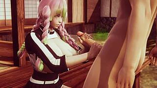 Mitsuri Kanroji From Demon Killer L Uncensored Anime Hentai