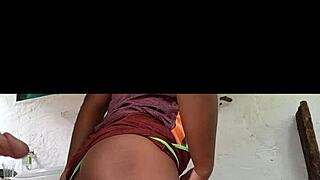 I saw this cute brazilian latina in the market, took the married guy to the depo and she gave her pussy, oh man!