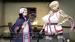 watch horny heroine ingrid playing with her huge tits in ep 2