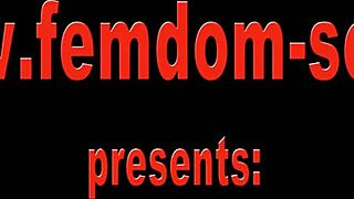 Femdom Pussy Licking Session with Brutal Slave Domination