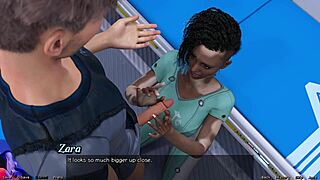 Wow! Black Virgin in Space Wants Cum in Her Mouth!