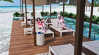 Horny housewives of Sunville in 3D cartoon hentai