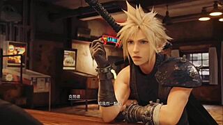 Cloud and Tifa's Wild Night of Deepthroat After Drinks