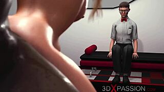 This young blonde got pounded hard by a big black cock in 3D cuckold action.