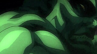 In Taimanin Asagi vol 03, sisters are fighting each other in this intense anime scene