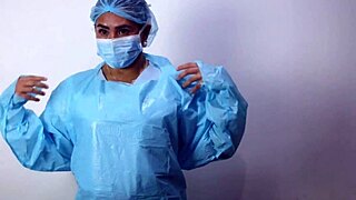 Medical glove fetish ASMR session with Dominafire, so kinky! 😘