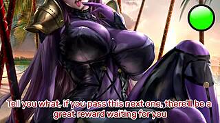 Scathach's Femdom Edging in Hentai JOI POV Stamina Training
