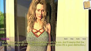 A wife and stepmother in hentai cartoon anime.