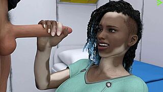 Wow! Black Virgin in Space Wants Cum in Her Mouth!