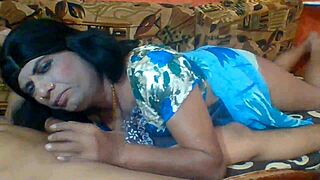 Ever tried a painful blowjob while getting whipped this hard? Ouch!